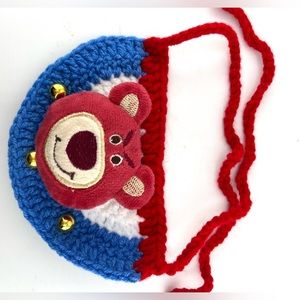 Handmade crocheted pet collar